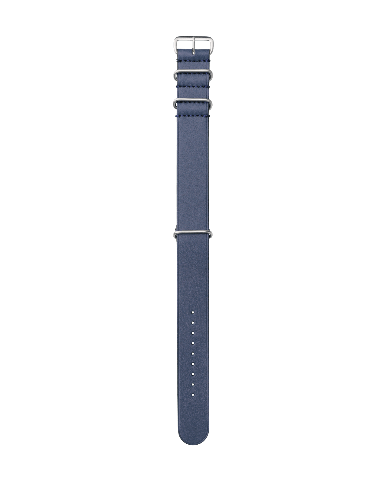 Nato Leather Strap Blue
