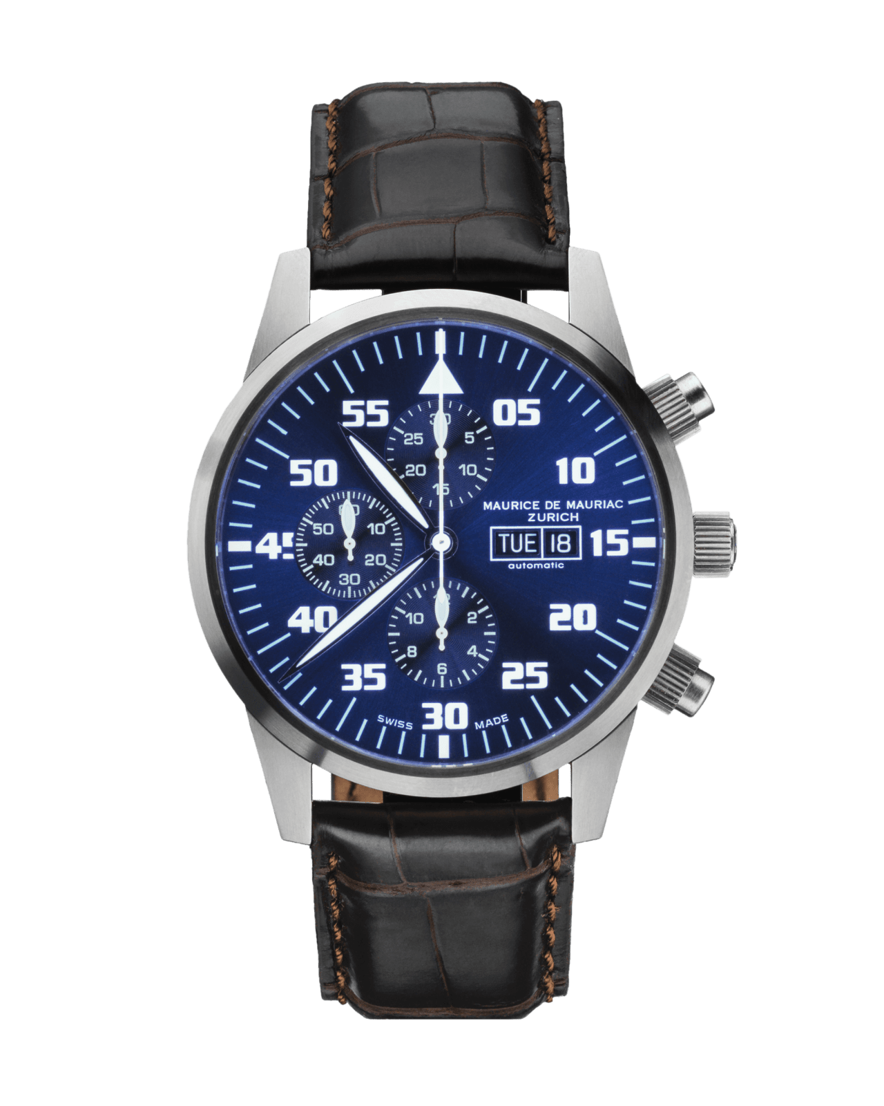 Zürcher Chrono Modern Steel “Deep Blue”