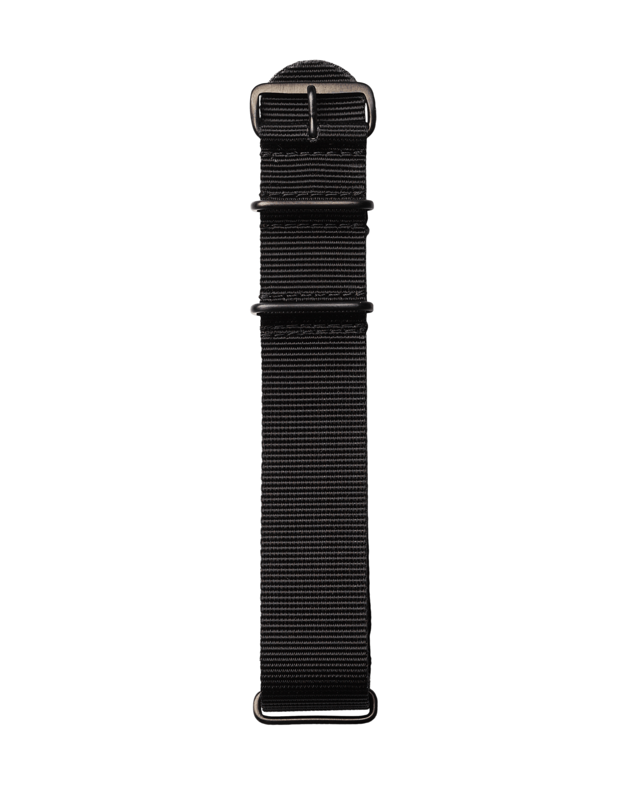 Textil Uhren Armband in schwarzer Farbe 