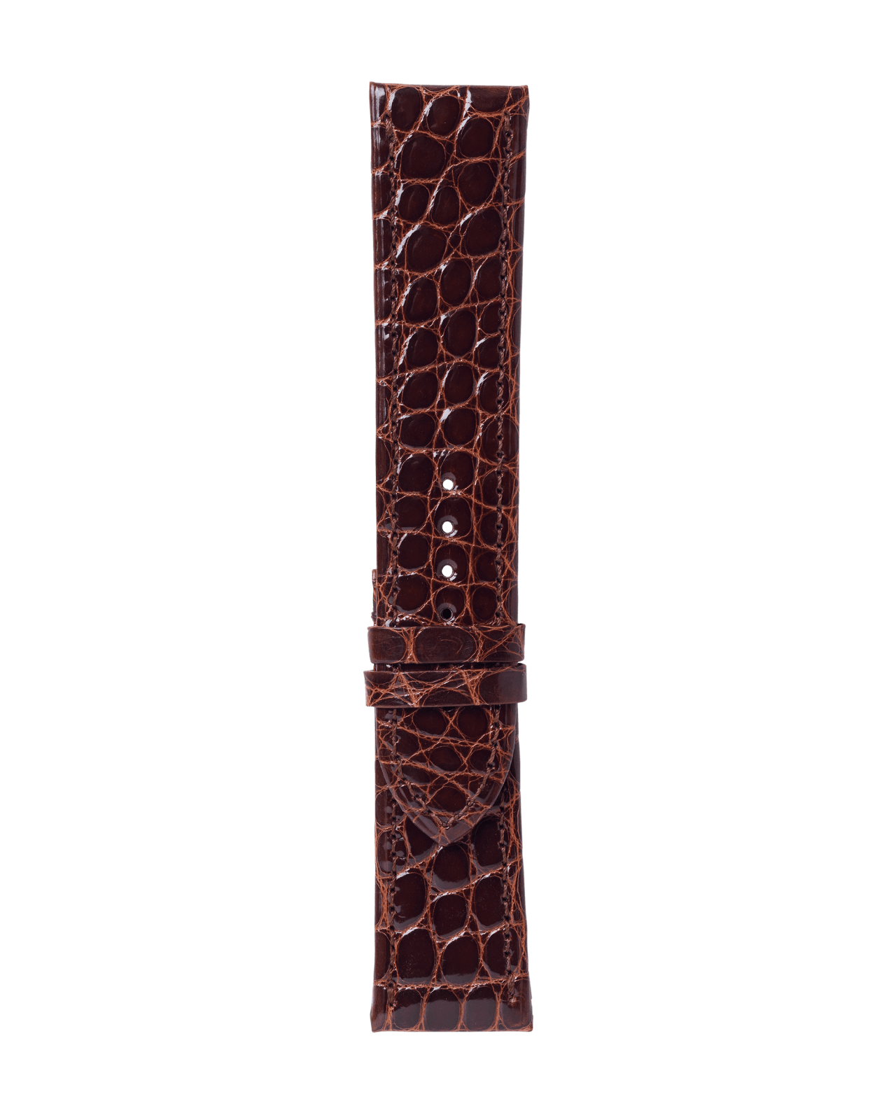 Shiny-brown Croco Strap