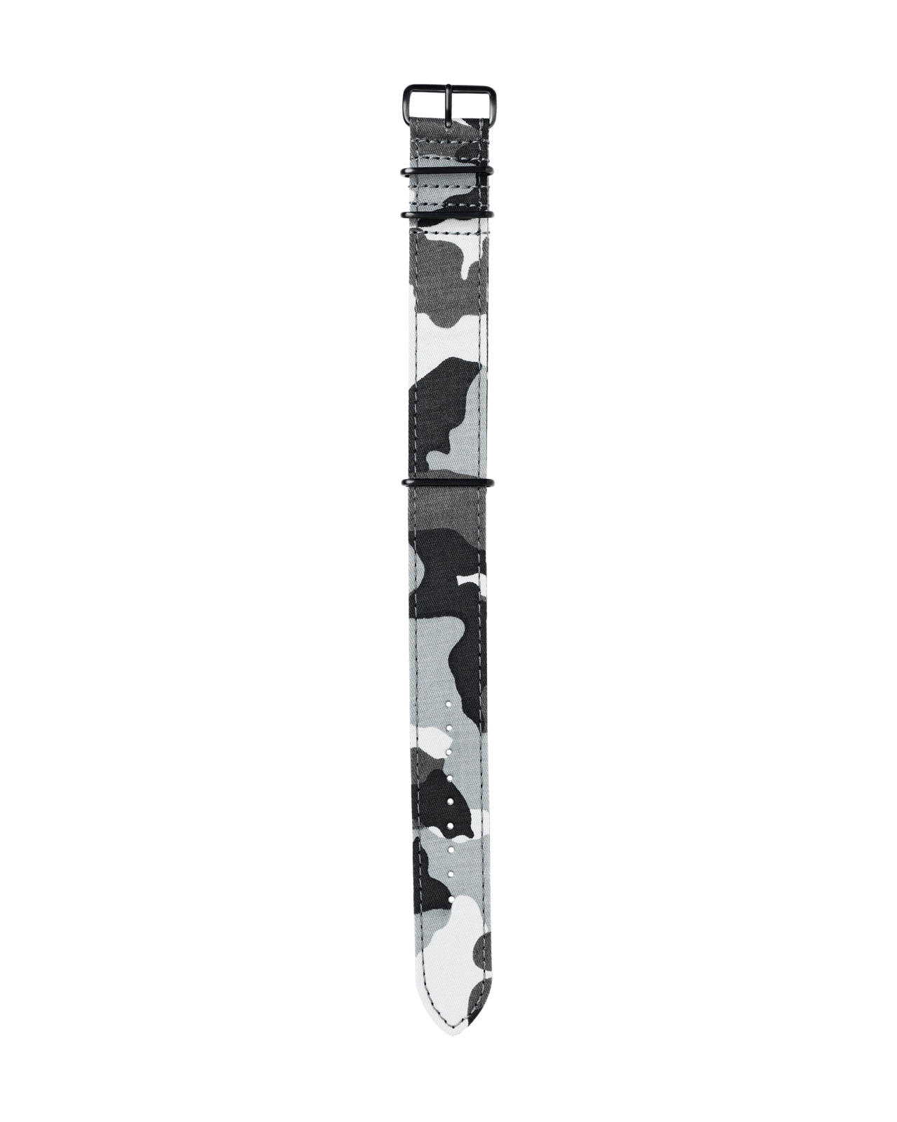 Uhrenband mit schwarz weissem Textil
