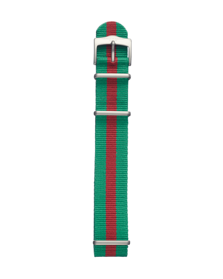 Textil Uhren Armband in Grün und Rot
