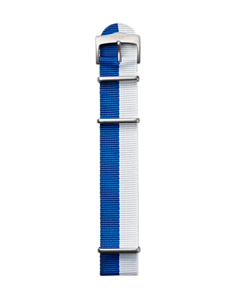 Textilband bau weiss mit Schnalle