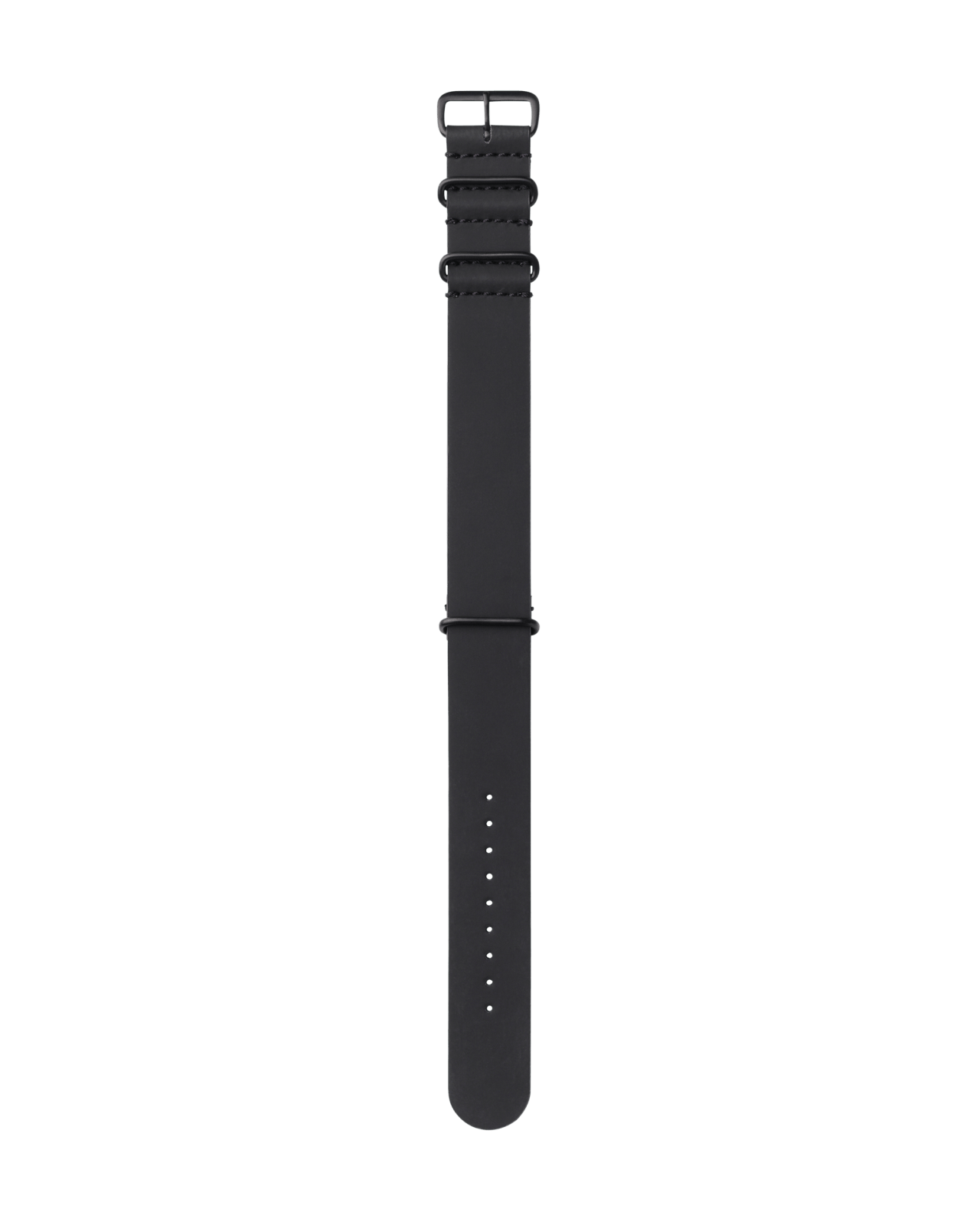 Black Nato Rubber Strap