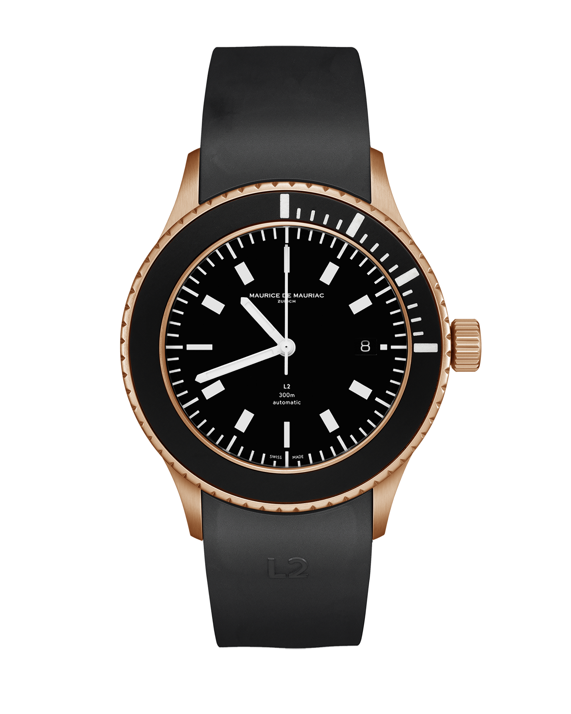 L2 Bronze Deep Black Rubber