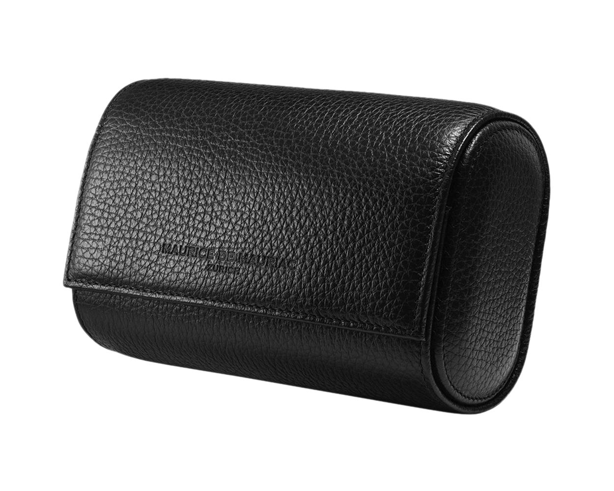 Oval Leather Travel Case (Black)