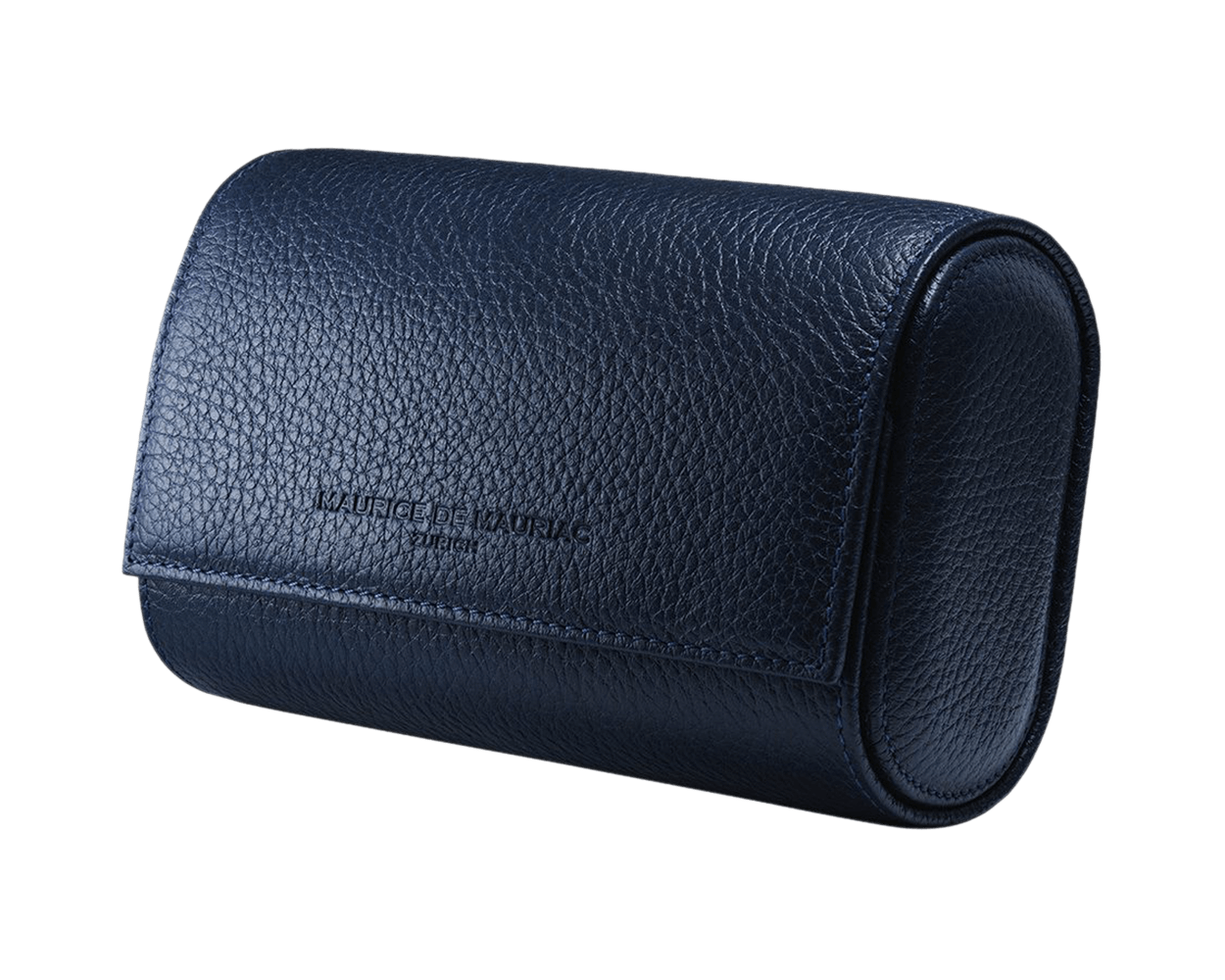 Oval Leather Travel Case (Navyblue)