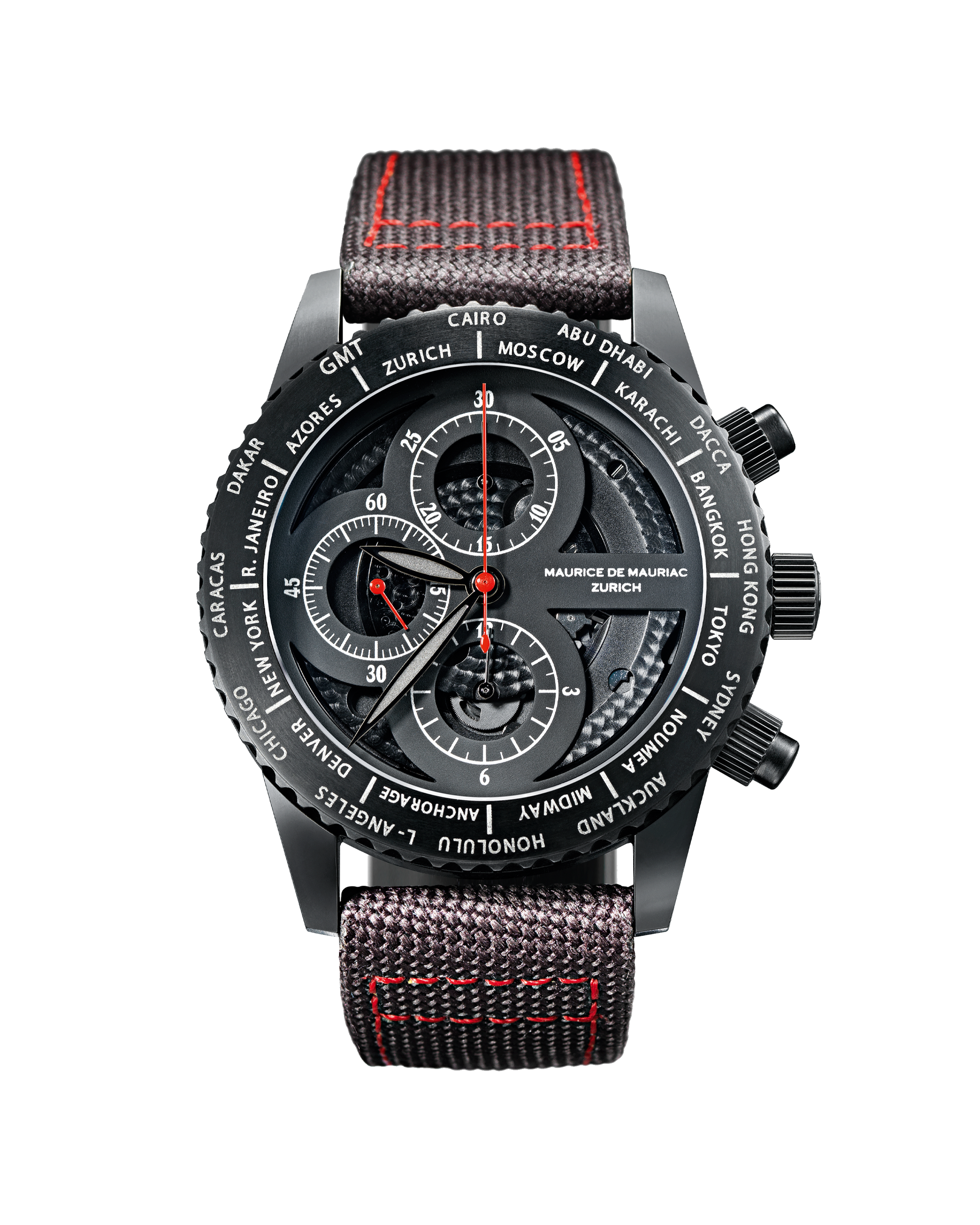 Chrono Modern Diver Skeleton PVD Red