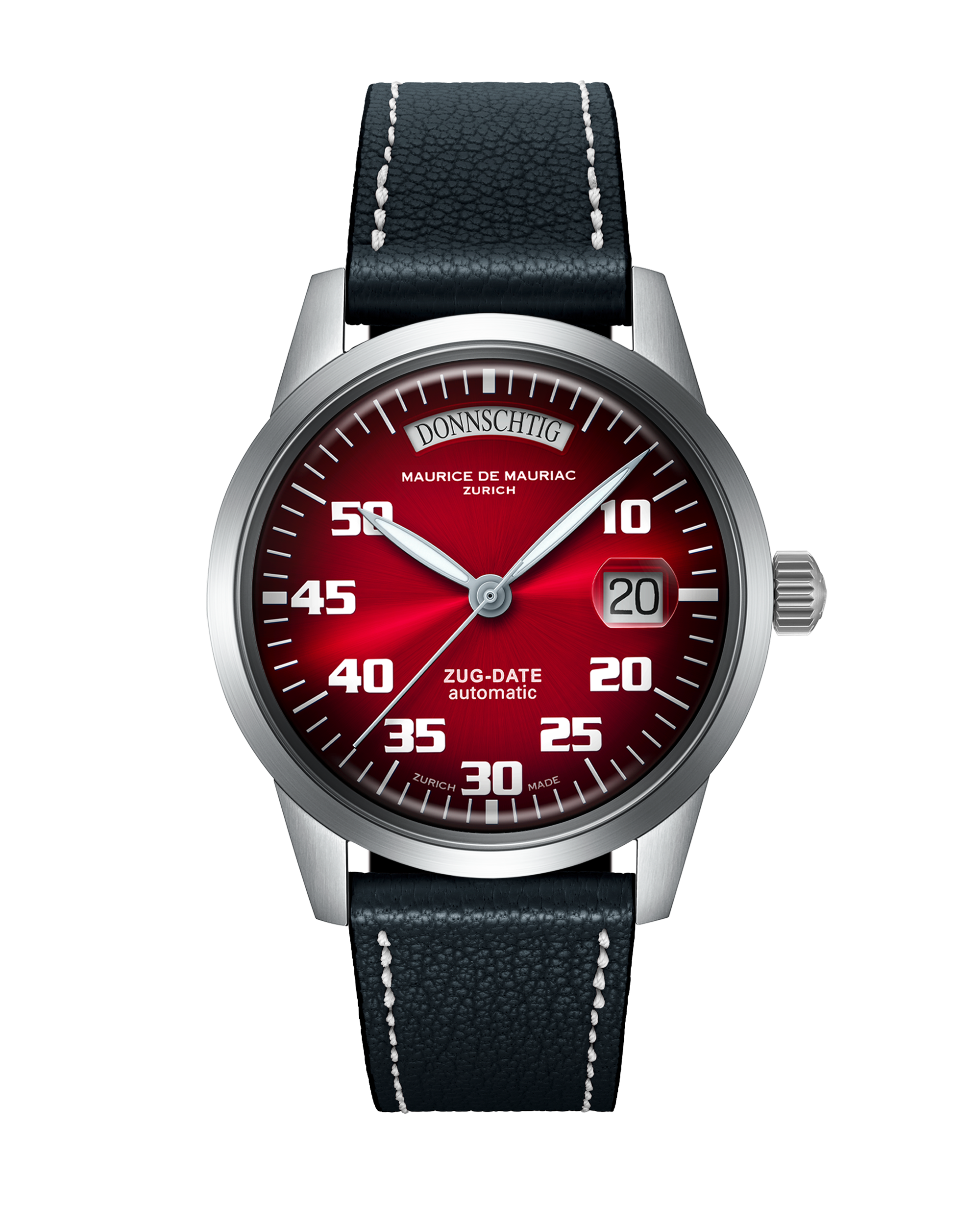 Automatic Modern: “Zug Date” Cherry Red