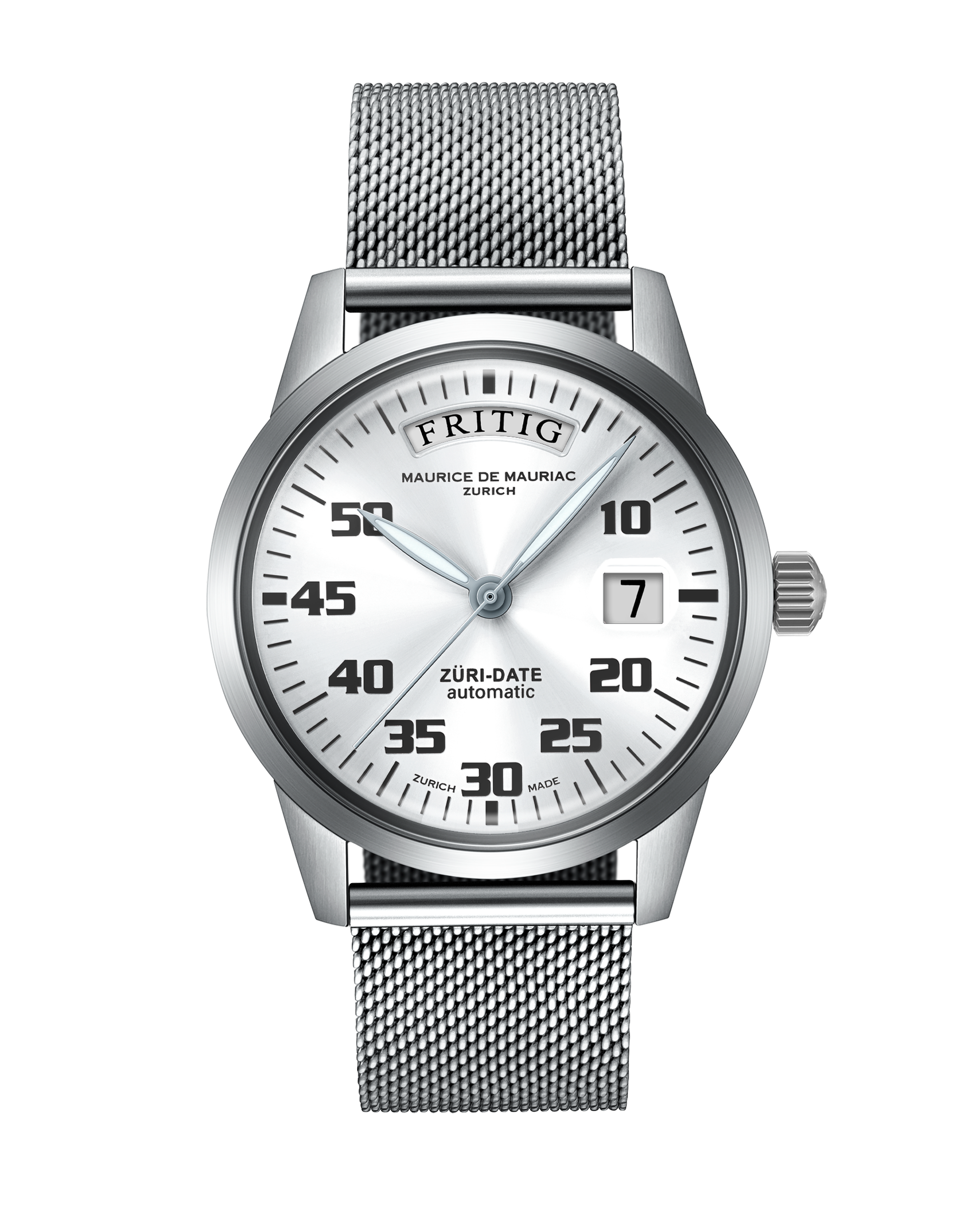 Automatic Modern: “Züri Date” Silver with Milanese