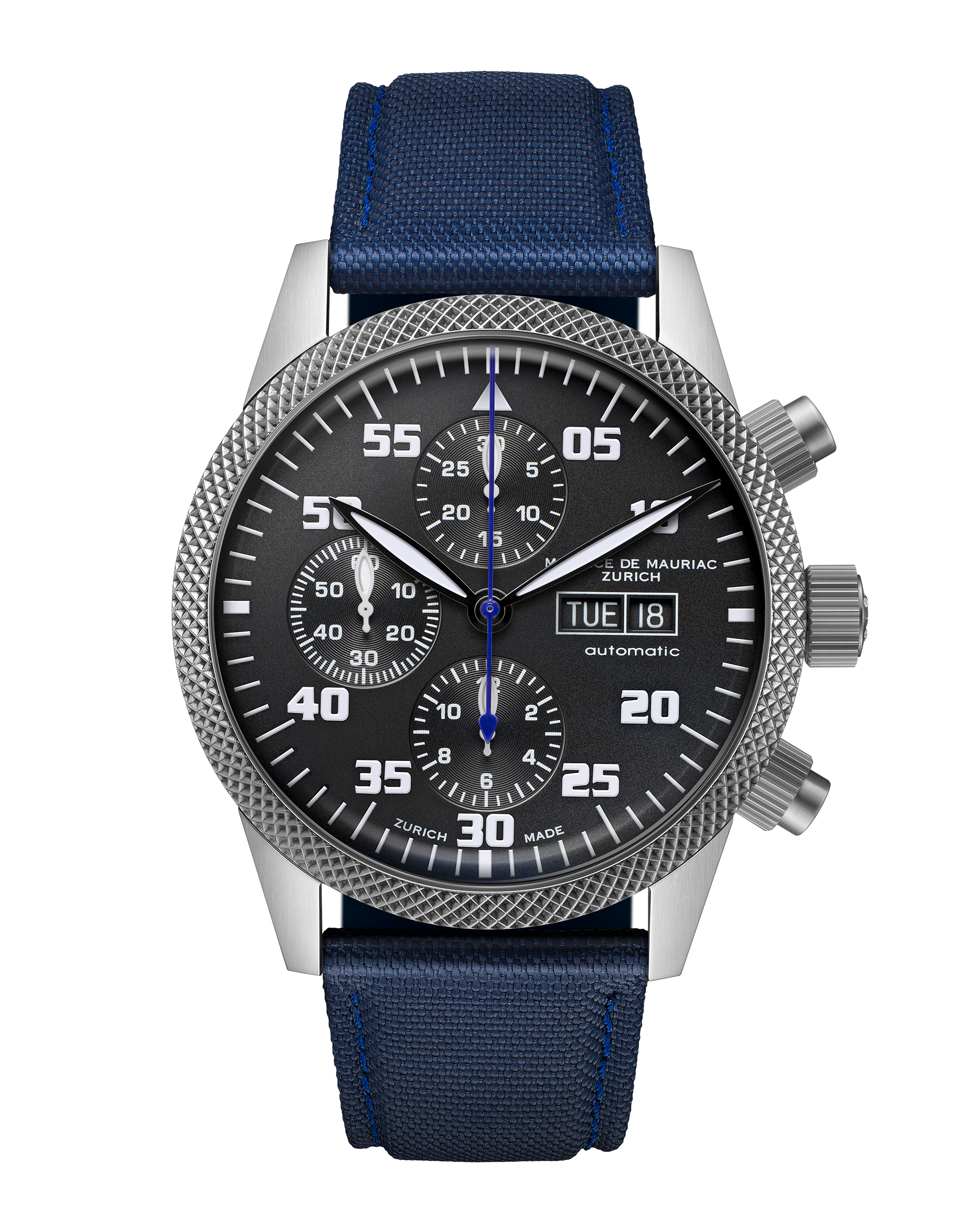 Zürcher Chrono Modern Titanium | DLC Bezel