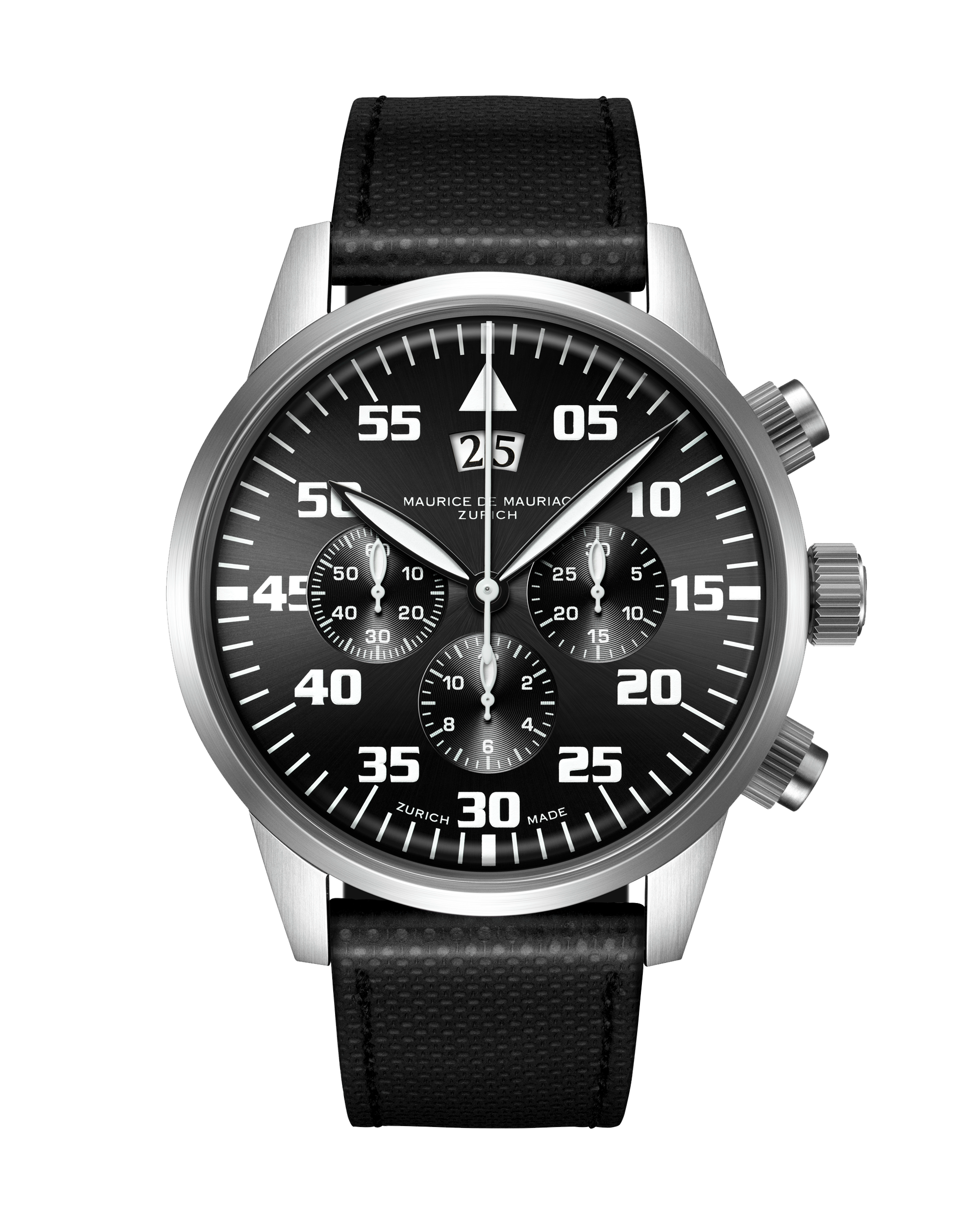 Zürcher Chrono Modern Steel “Big Date” Black