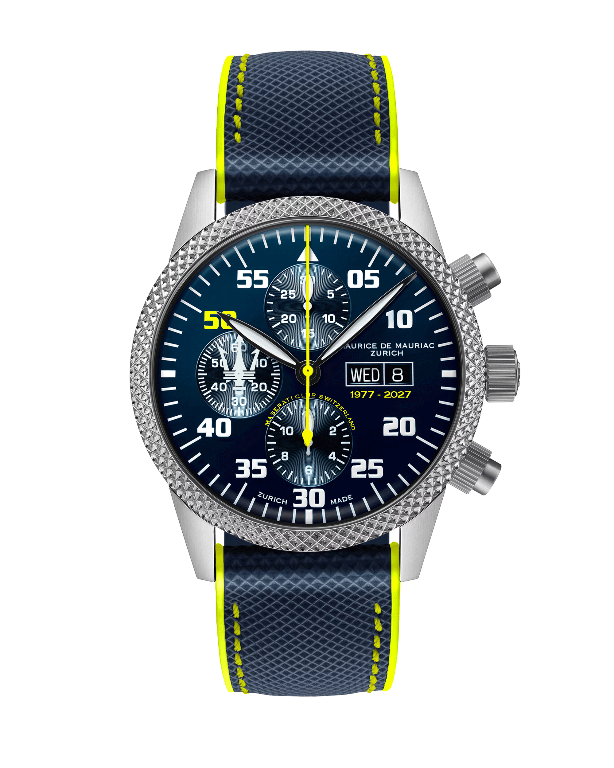 Chrono Modern “Maserati Club Switzerland” Jubilee Edition yellow