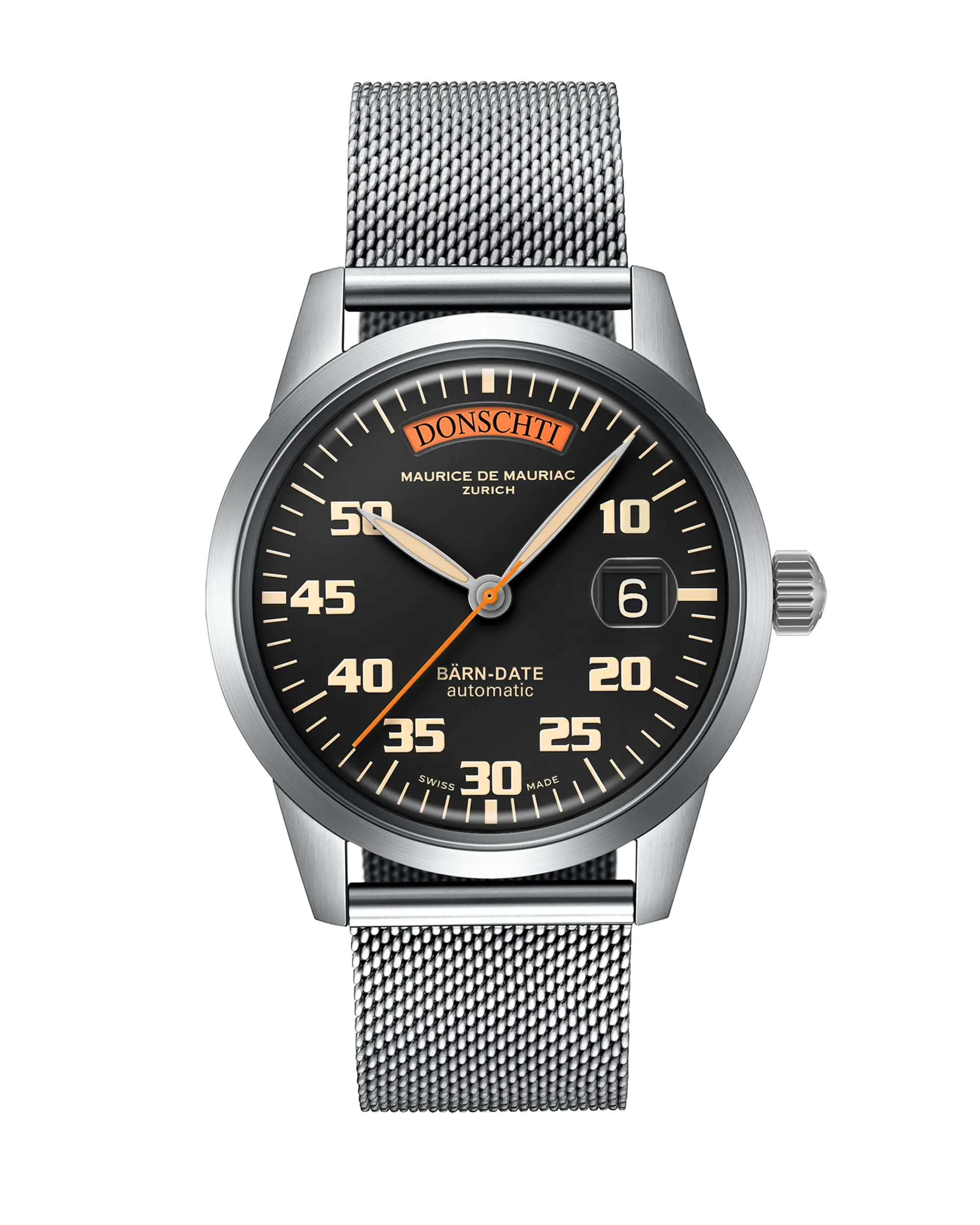 Automatic Modern: “BÄRN-DATE” UhRSACHEN with Milanese