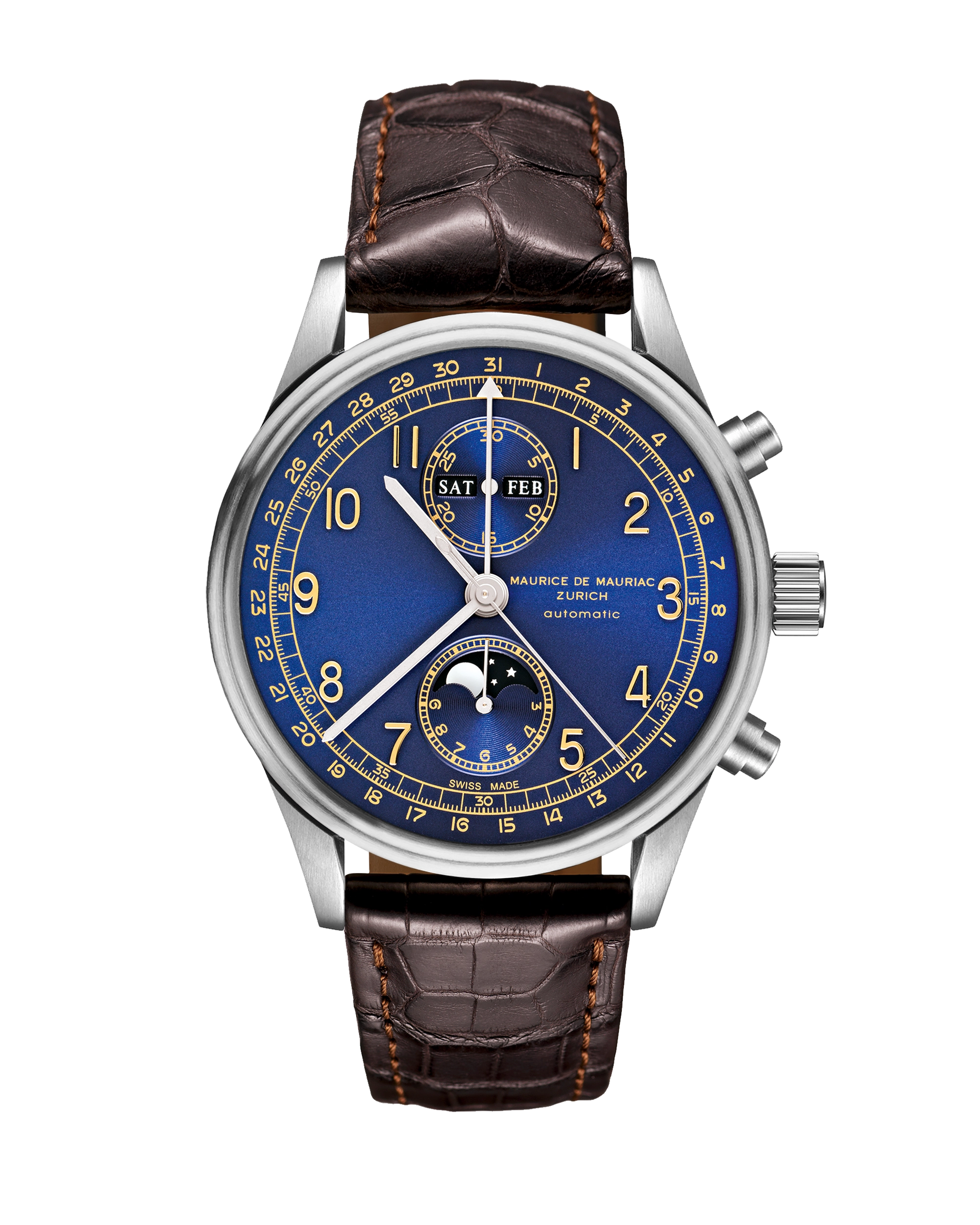 Chrono Classic Moon Steel Deep Blue