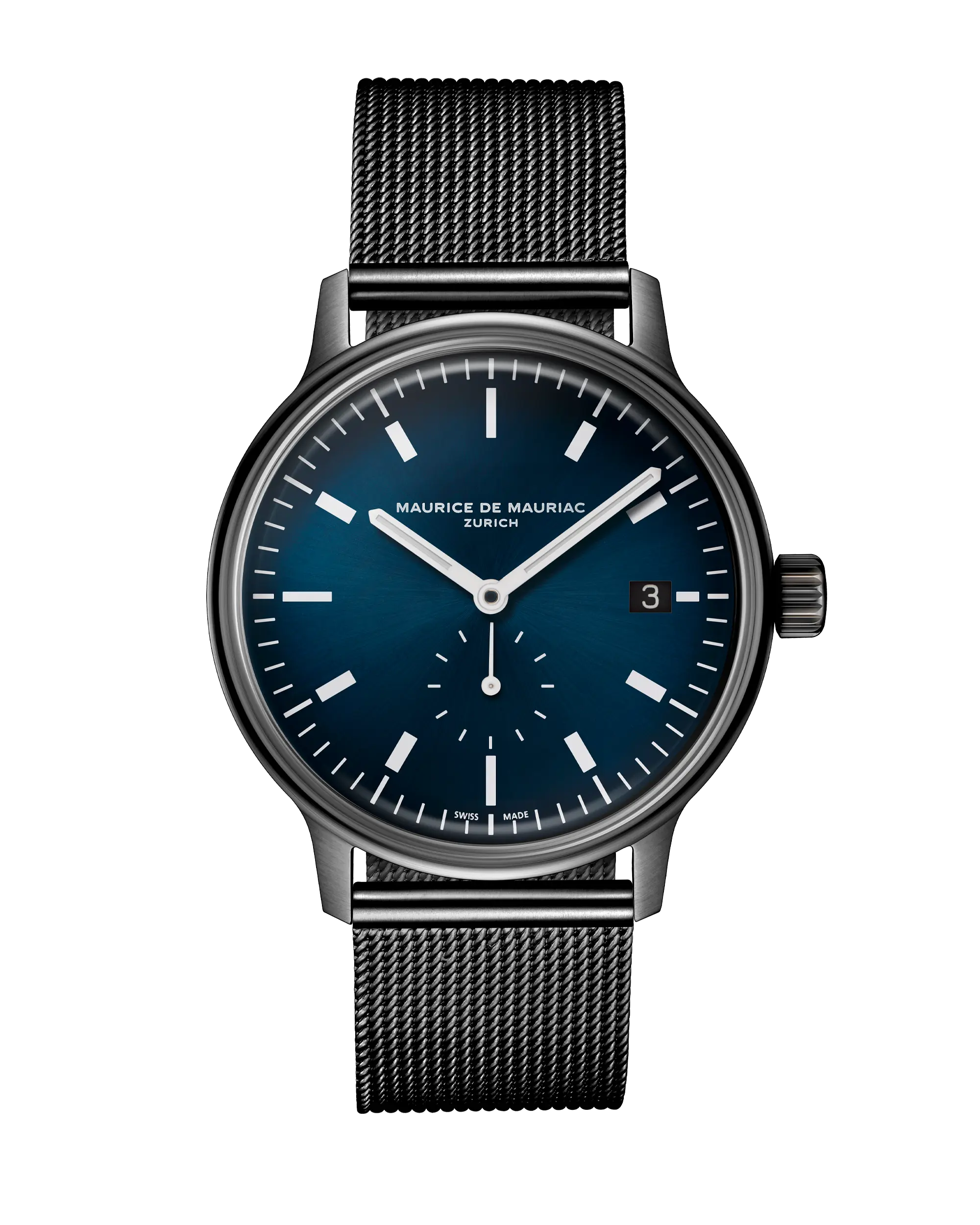 L3 Small Seconds DLC Blue Milanese