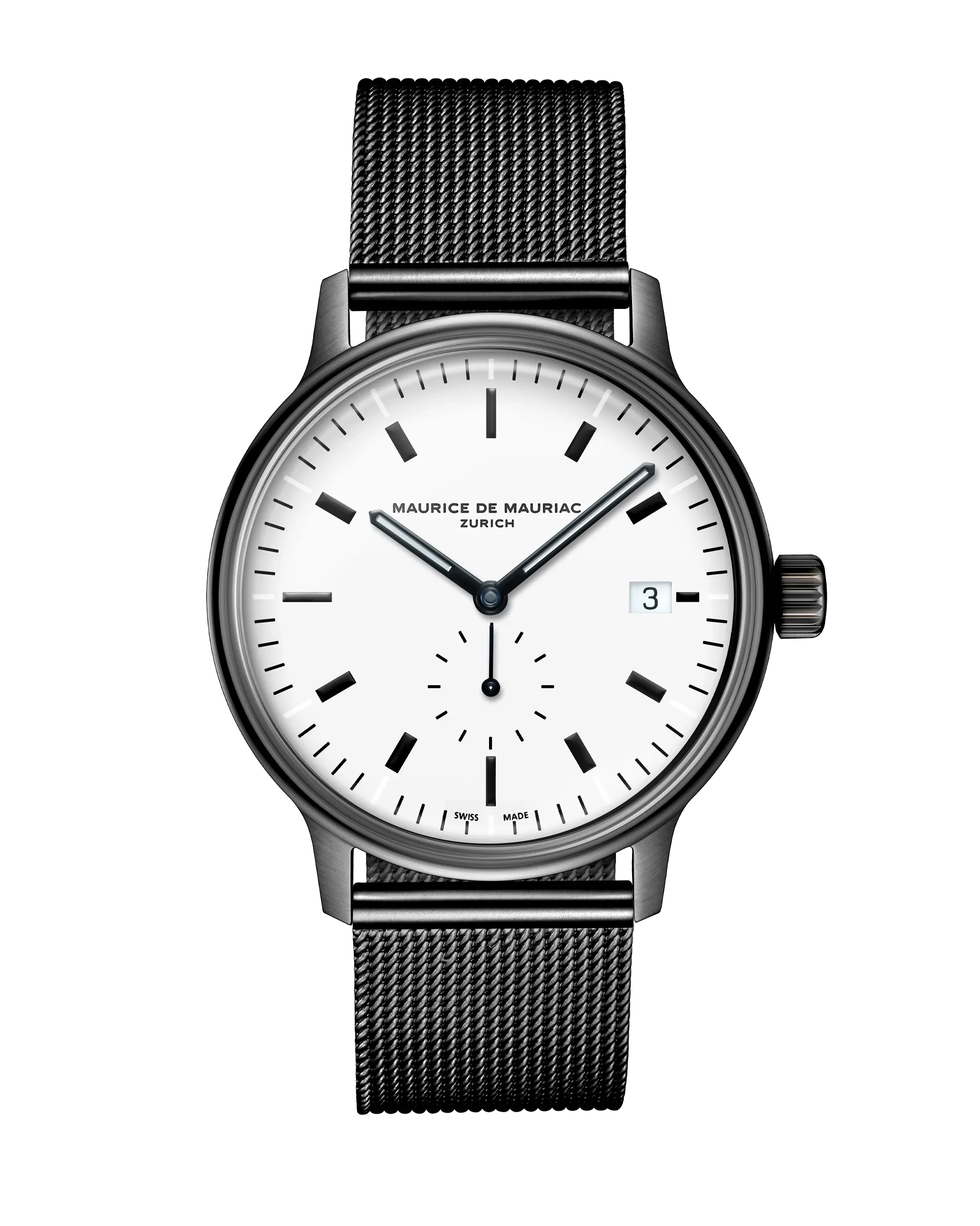 L3 Small Seconds DLC White Milanese