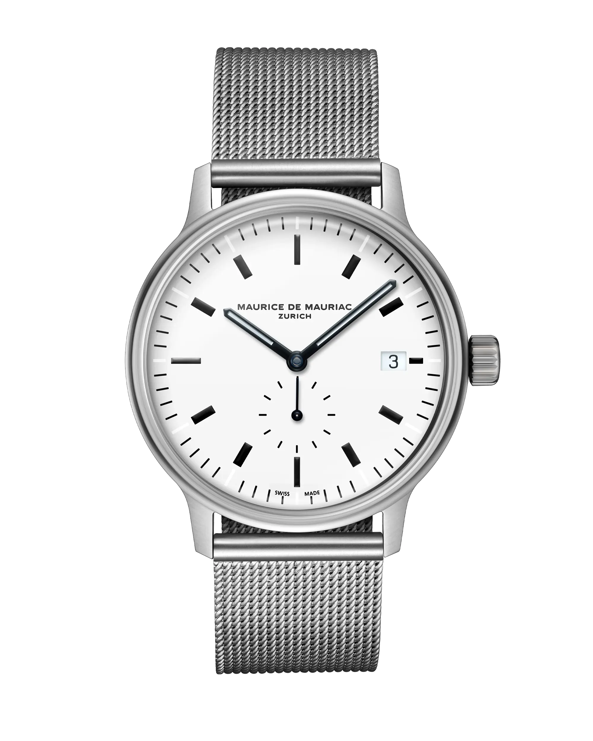 L3 Small Seconds White Milanese