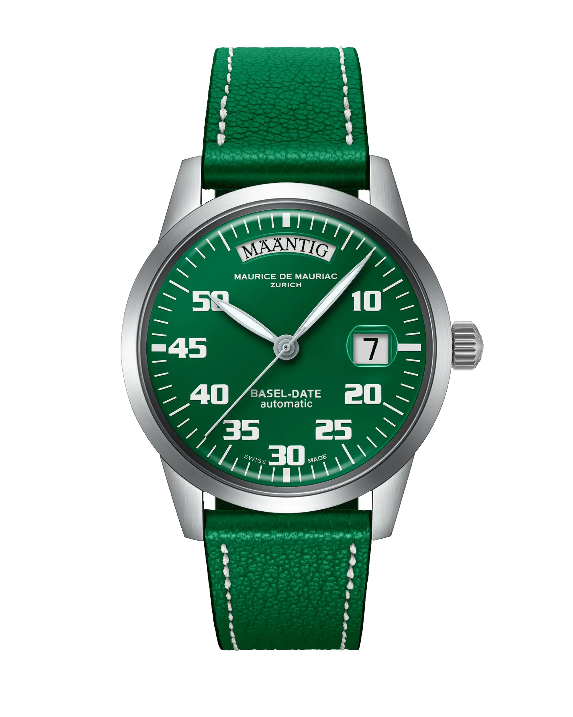 Automatic Modern: “Basel Date” with Leather strap