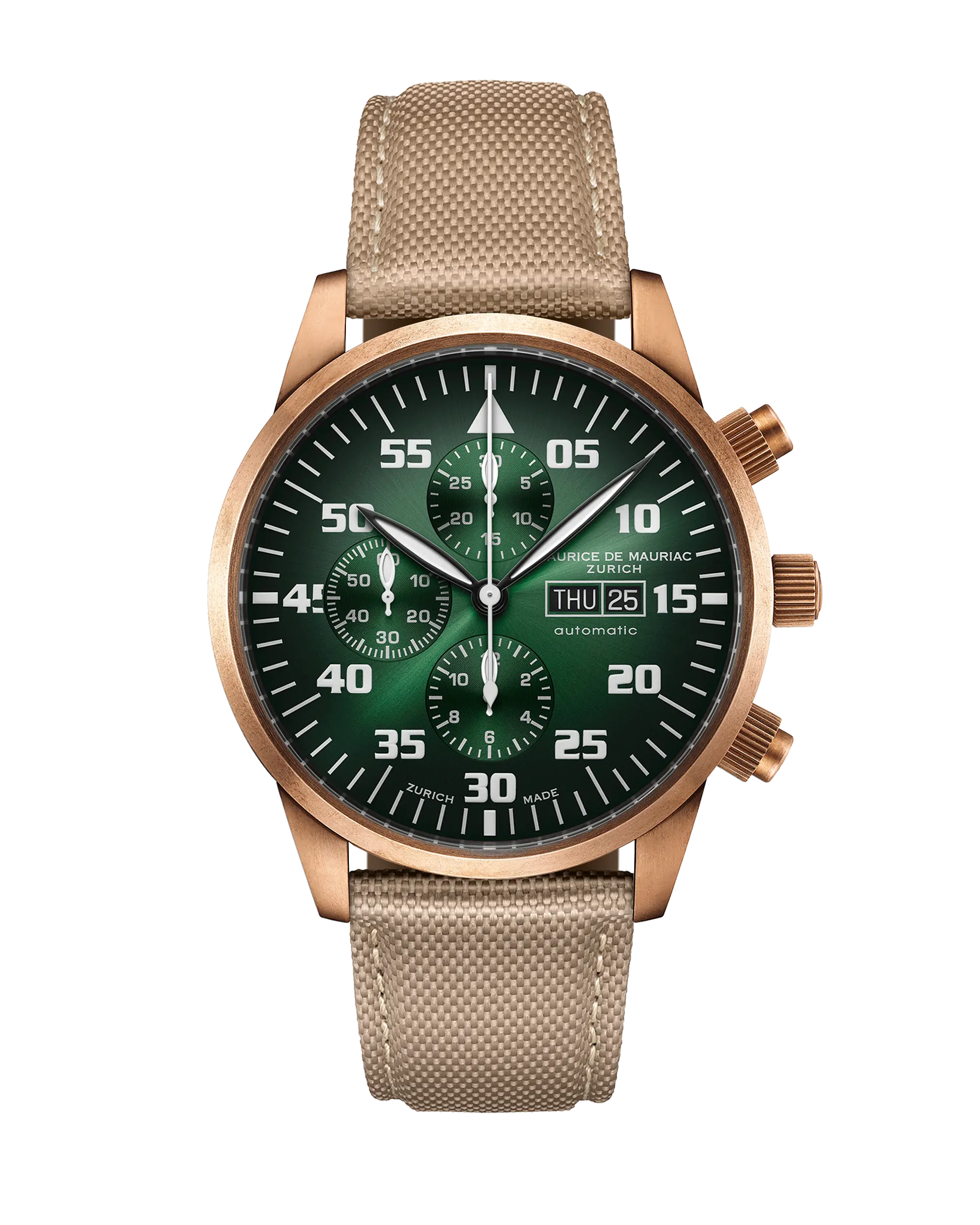 Zürcher Chrono Modern Bronze Smaragd Green