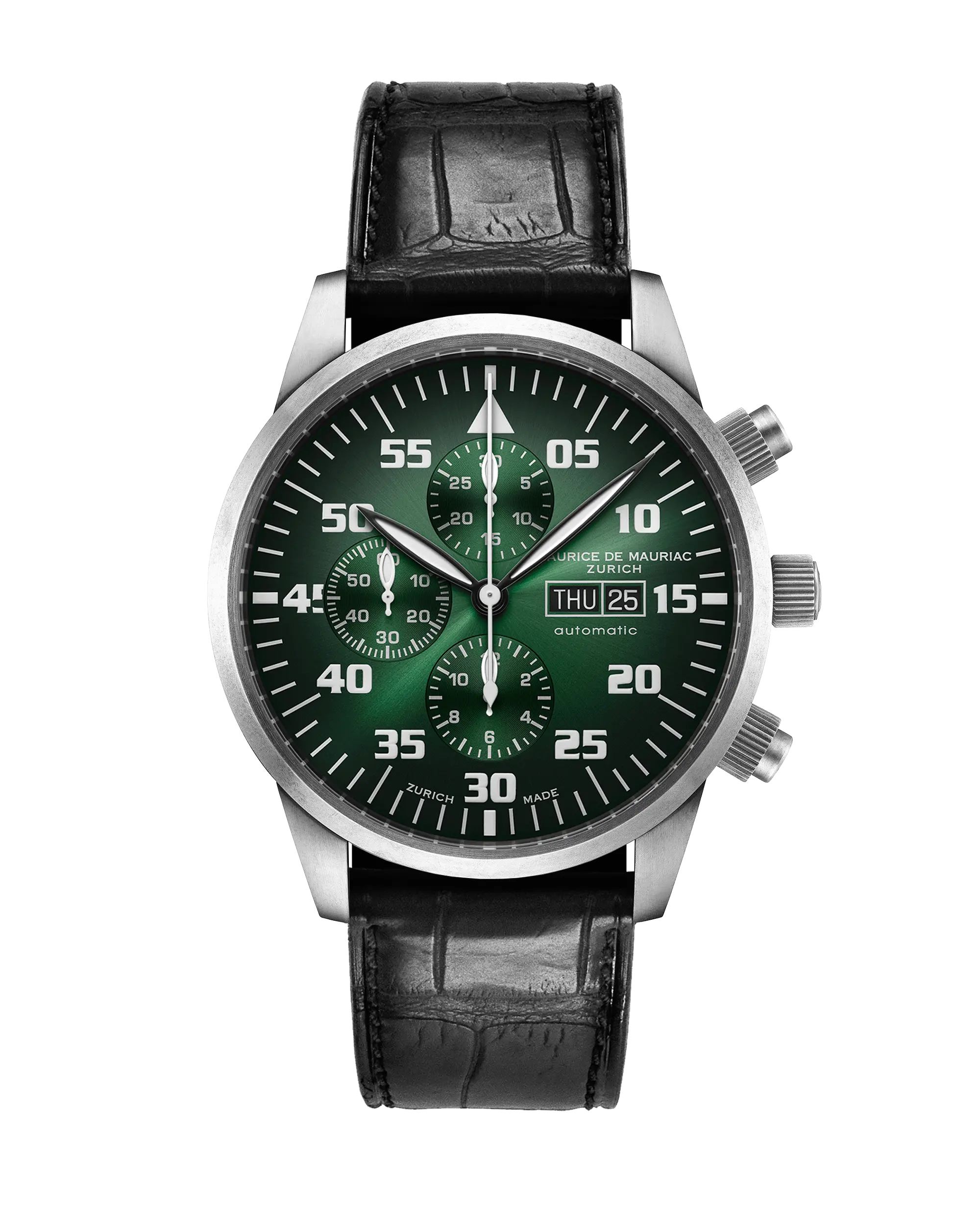 Zürcher Chrono Modern Steel Smaragd Green