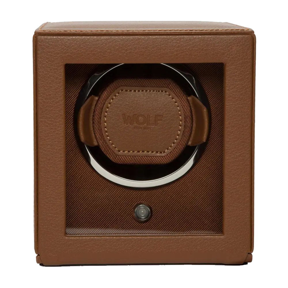 Single Watch Winder Cognac